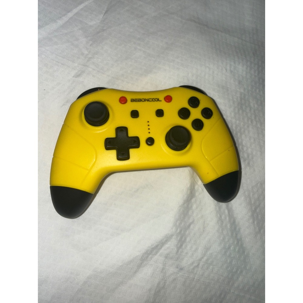 Beboncool Q42 Wireless Controller for Nintendo Switch PC Yellow Black Bluetooth